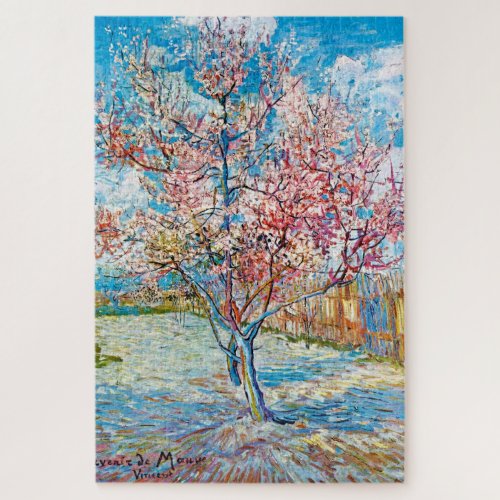 Flowering Peach Tree Van Gogh Jigsaw Puzzle