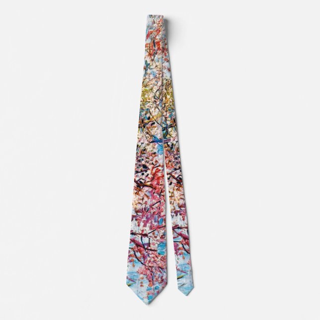 Flowering Peach Tree, Van Gogh Neck Tie (Front)