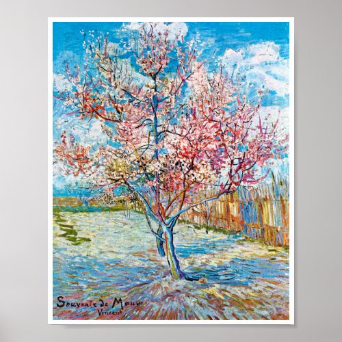 Flowering Peach Tree Van Gogh Poster