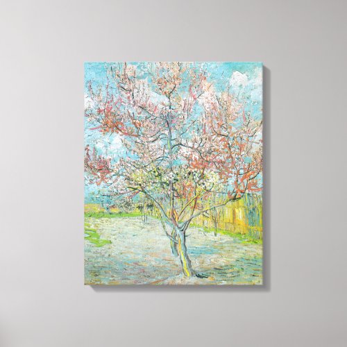 Flowering Peach Tree  Vincent Van Gogh Canvas Print
