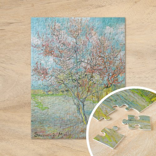 Flowering Peach Tree  Vincent Van Gogh Jigsaw Puzzle