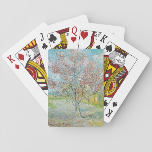 Flowering Peach Tree  Vincent Van Gogh Poker Cards