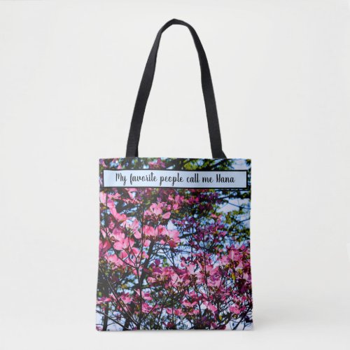 Flowering pink Dogwood tree gift for her Tote Bag