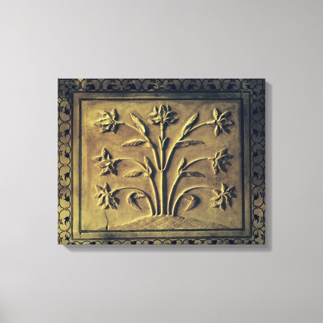 Flowering plant, detail panel canvas print (Front)