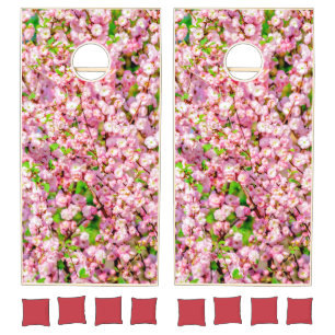 Flowering Plum Cornhole Set