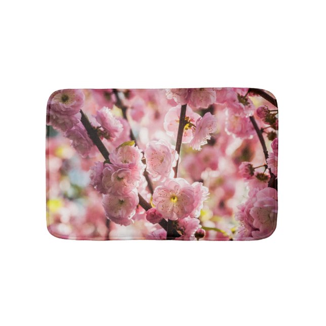 Flowering Plum - Pink Paradize Bath Mat (Front)