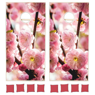 Flowering Plum - Pink Paradize Cornhole Set