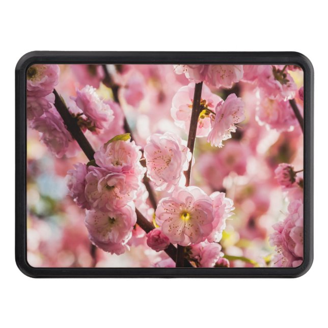 Flowering Plum - Pink Paradize Tow Hitch Cover (Front)