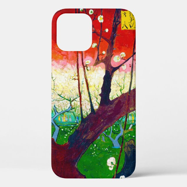 Flowering Plum Tree (after Hiroshige), Van Gogh Case-Mate iPhone Case (Back)