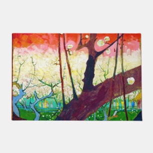 Flowering Plum Tree (after Hiroshige), Van Gogh Doormat