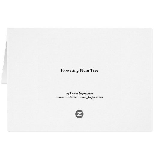 Flowering Plum Tree Branch (Back Horizontal)