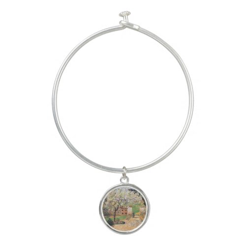 Flowering Plum Tree Eragny Camille Pissarro   Bangle Bracelet