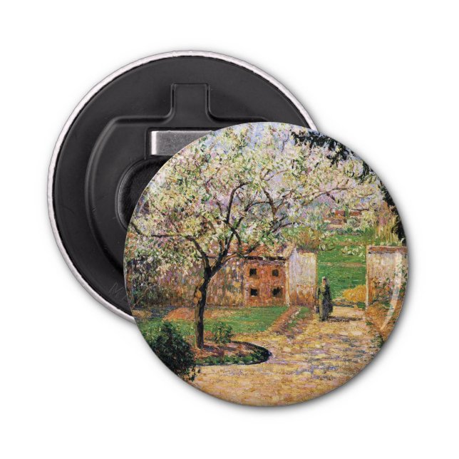 Flowering Plum Tree, Eragny Camille Pissarro   Bottle Opener (Front)