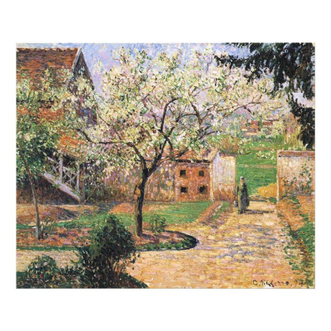 Flowering Plum Tree, Eragny Camille Pissarro   Photo Print (Front)