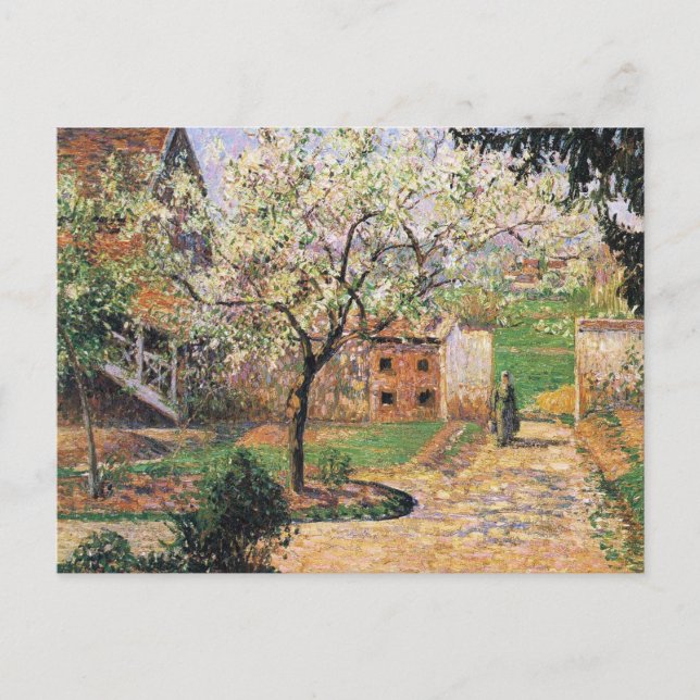 Flowering Plum Tree, Eragny Camille Pissarro   Postcard (Front)