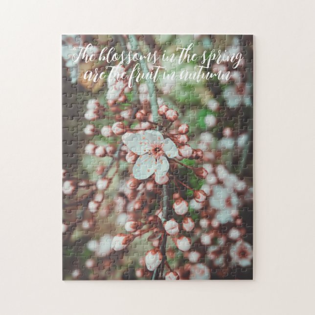 Flowering Plum Tree  Jigsaw Puzzle (Vertical)