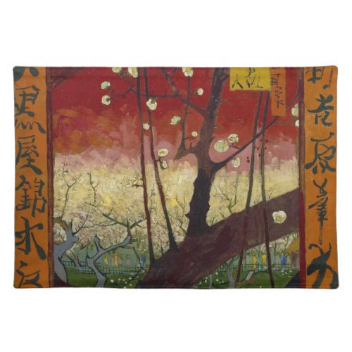 Flowering plum tree Placemat