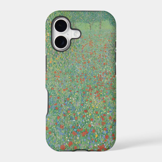 Flowering Poppies - Gustav Klimt Case-Mate iPhone Case (Back)