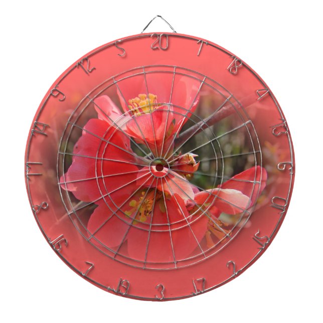 Flowering Quince Tree Dart Board (Front)