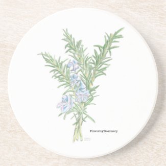 Flowering Rosemary Coaster