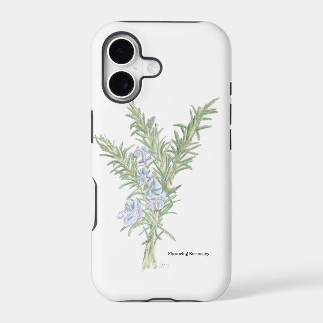 Flowering Rosemary Iphone Case (Back)