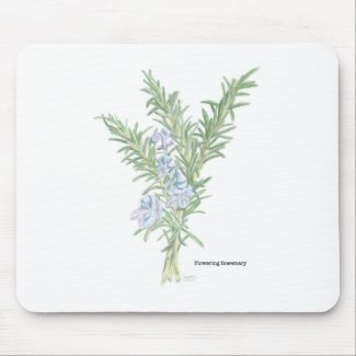 Flowering Rosemary Mouse Pad