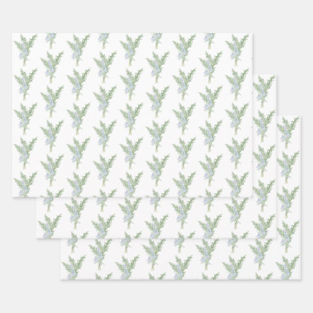 Flowering Rosemary Wrapping Paper Sheets (Set)