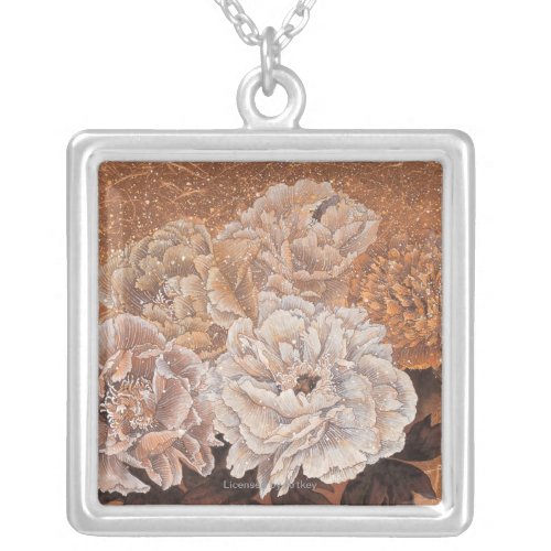 Flowering Shrubs Silver Plated Necklace