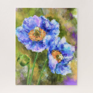 Flowering Spring Flowers Abstract Art Painting Jigsaw Puzzle