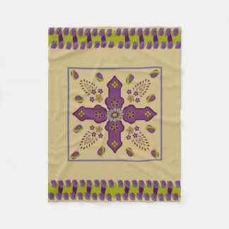 Flowering Spring of Life egg ribbon throw blanket