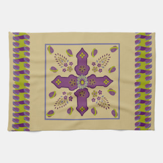 Flowering Spring of Life kitchen towel