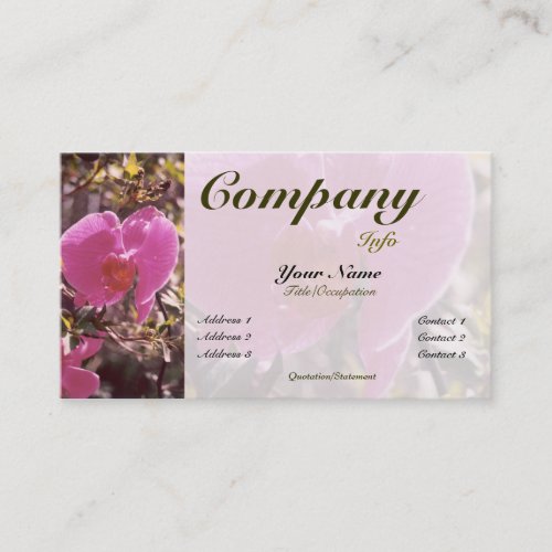Flowering Sweet Pea-custom color Business Card