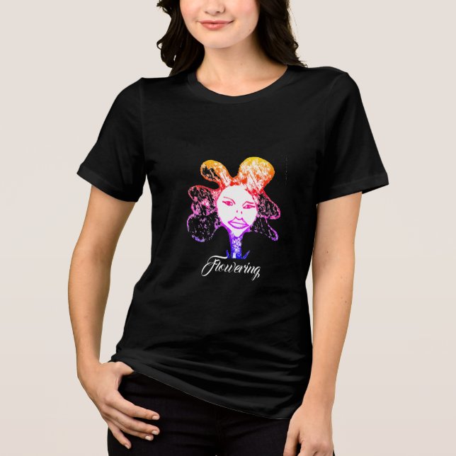 Flowering T-Shirt Tri-Blend Shirt (Front)