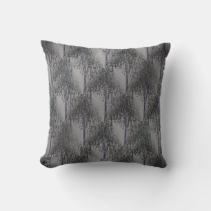 Flowering Tree Abstract Pattern Throw Pillow