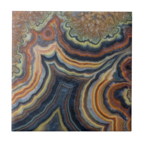 Flowering tube onyx ceramic tile