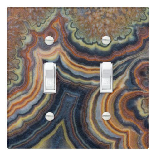 Flowering tube onyx light switch cover