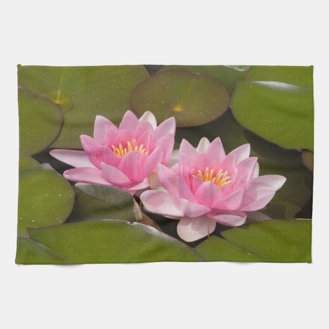 Flowering water lilies towel (Horizontal)
