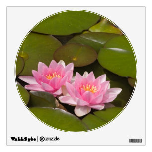 Flowering water lilies wall sticker
