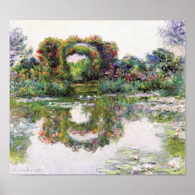FloweringArches Giverny Claude Monet Impressionism Poster (Front)