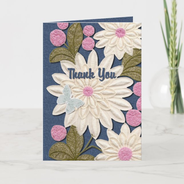 Flowerly Thank You Card (Front)