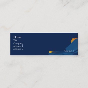 Flowerpeel - Skinny Mini Business Card by ZazzleProfileCards at Zazzle