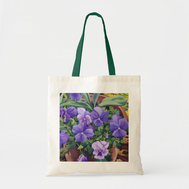 Flowerpots with Pansies 2007 Tote Bag (Front)