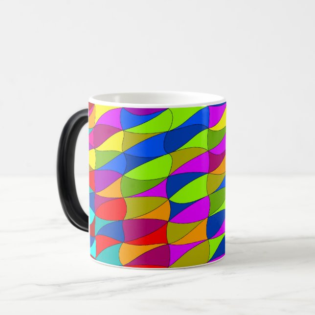 Flowerpower confused pattern coffee mug (Front Left)