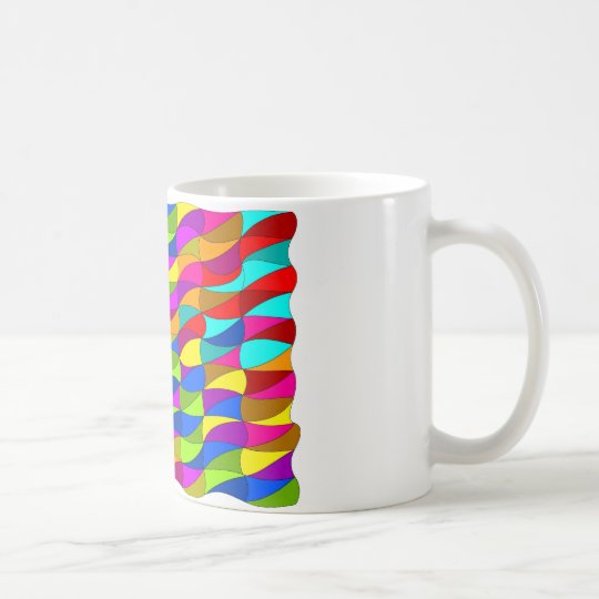 Flowerpower confused pattern coffee mug