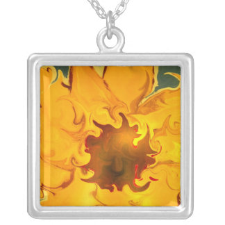 FlowerPower Silver Plated Necklace