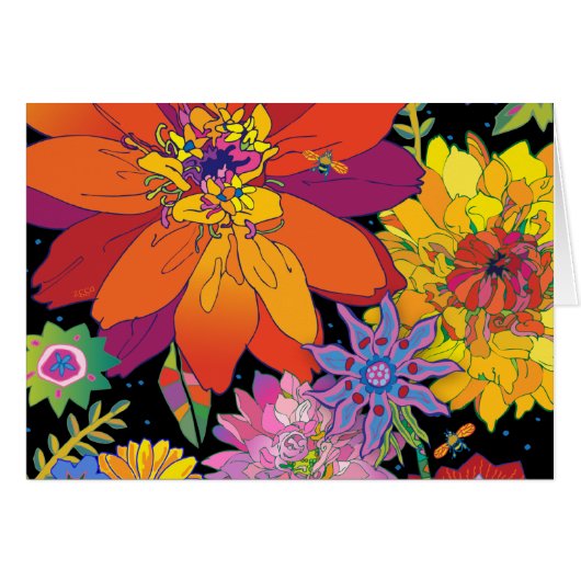 'FlowerRiot' Cards (Front Horizontal)