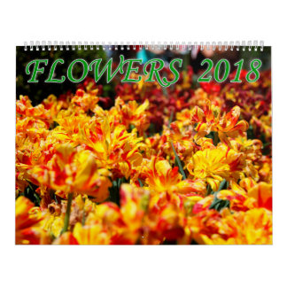 Flowers 2018 calendar