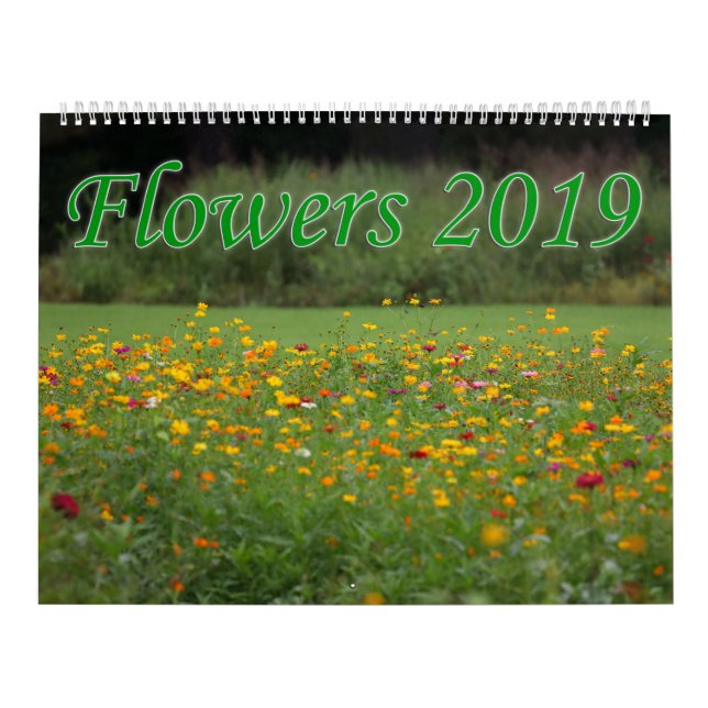 Flowers 2019 calendar (Cover)
