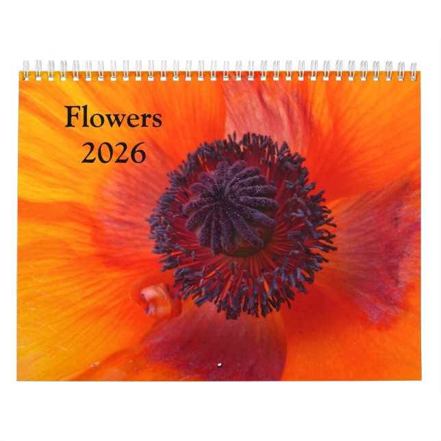 Flowers 2026 a Calendar (Cover)