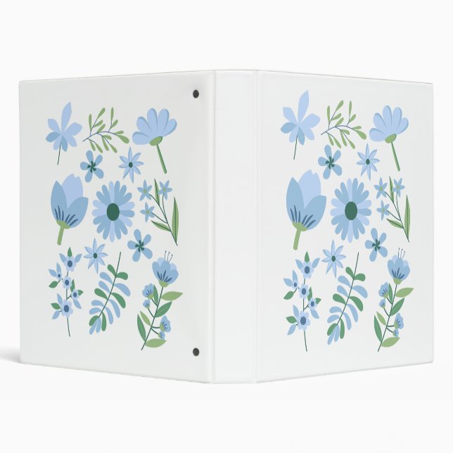 Flowers 3 Ring Binder (Background)